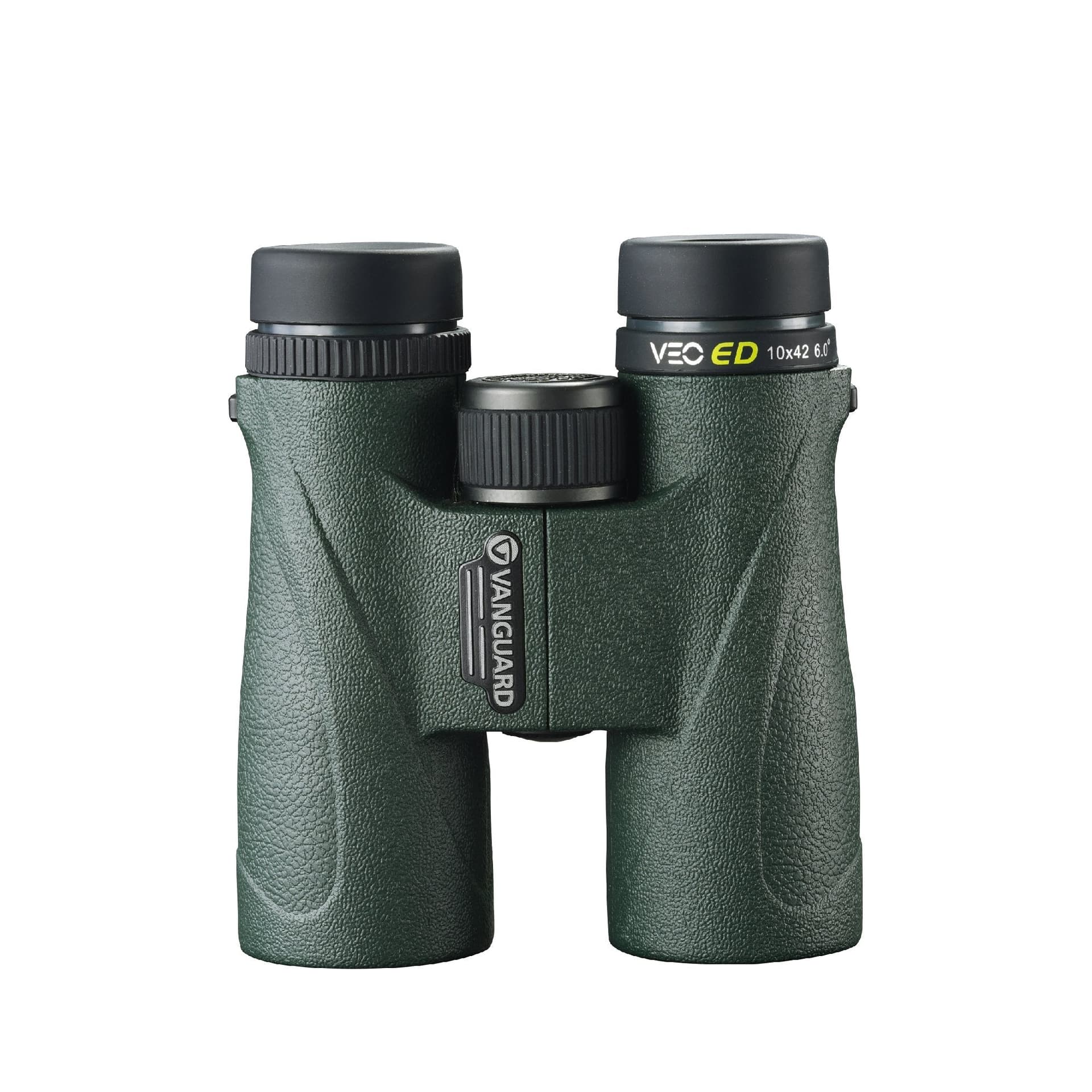 Vanguard VEO ED 1042 Binocolo 10x42 Verde in Composito di Carbonio, Ottiche ED Multistrato e Prismi a Tetto BAK4, Impermeabile e Antinebbia, Campo Visivo 105 m a 1000 m, Messa a Fuoco da 2,8 m, Peso 640 g, con Custodia e Tracolla