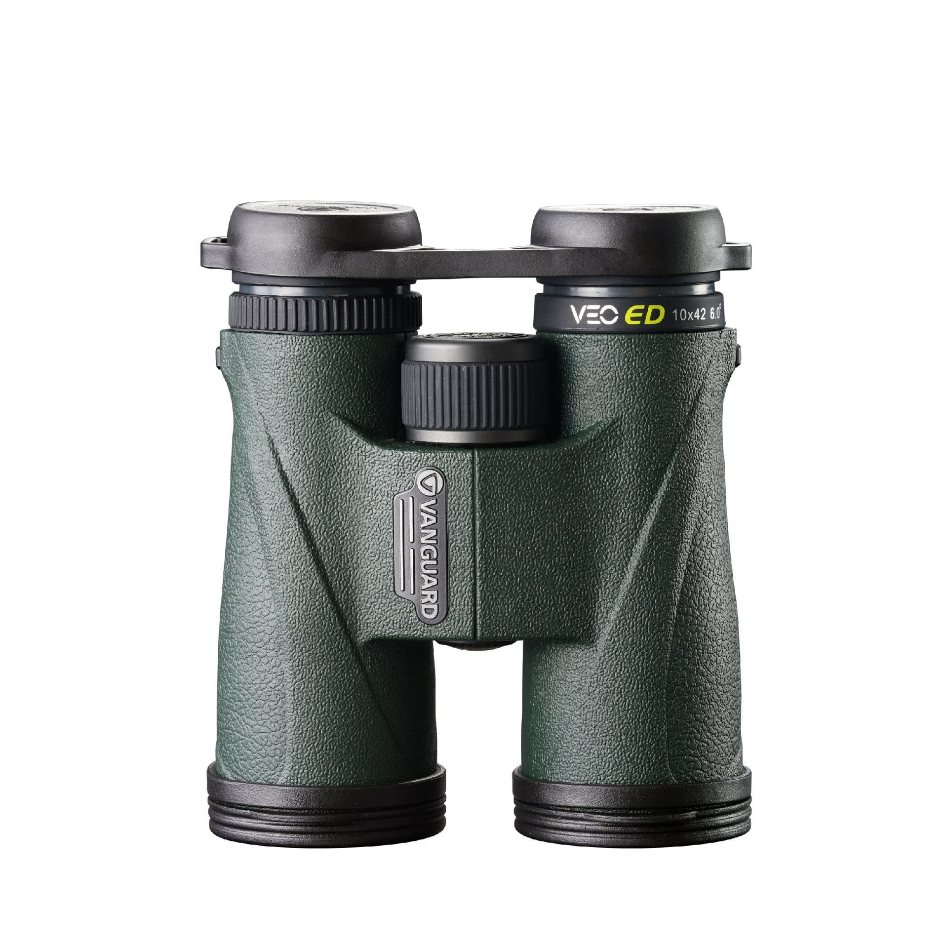 Vanguard VEO ED 1042 Binocolo 10x42 Verde in Composito di Carbonio, Ottiche ED Multistrato e Prismi a Tetto BAK4, Impermeabile e Antinebbia, Campo Visivo 105 m a 1000 m, Messa a Fuoco da 2,8 m, Peso 640 g, con Custodia e Tracolla - 2