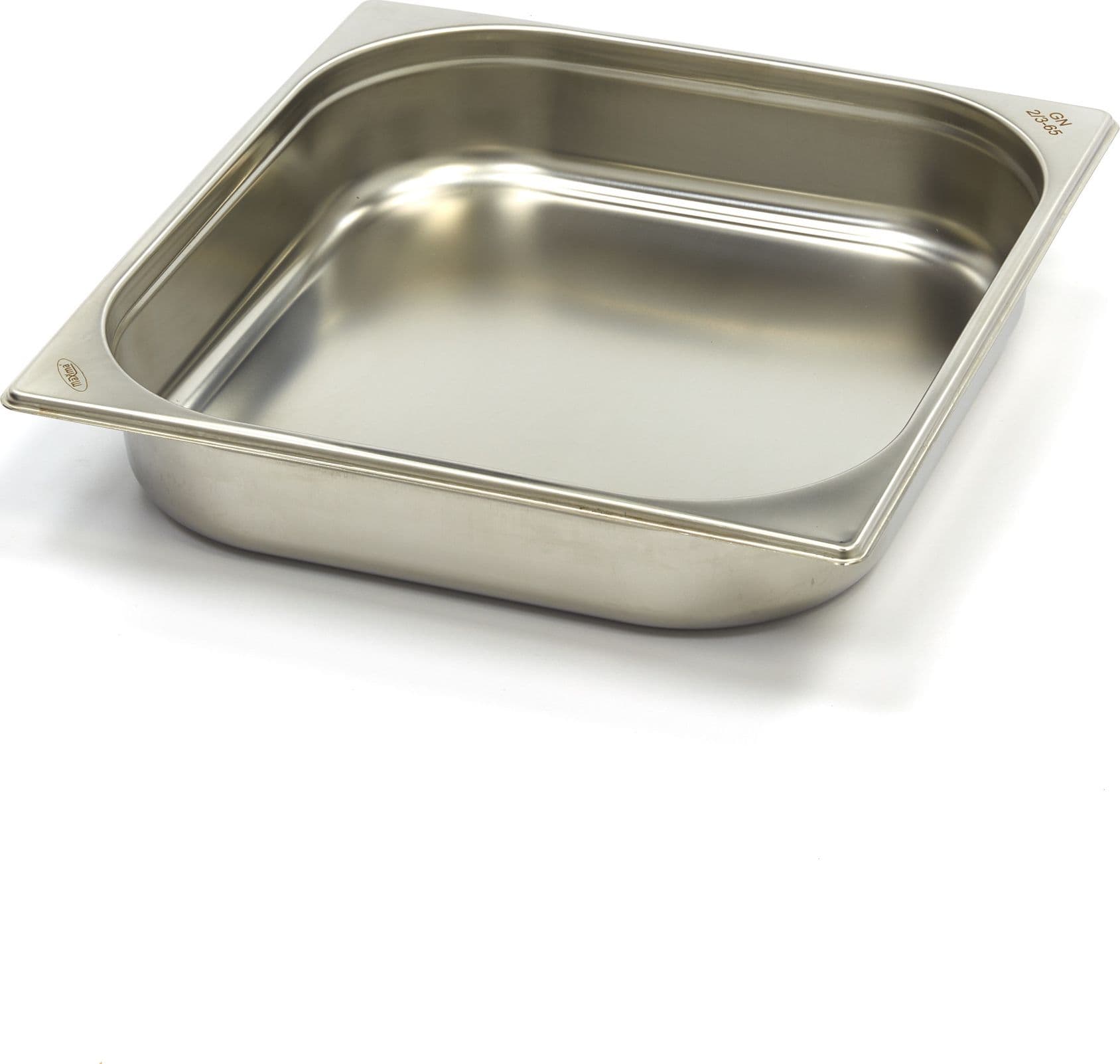 MAXIMA Contenitore Gastronorm - 2/3 GN - Profondità 6,5cm - Acciaio Inox | Dimensioni 36.00 × 34.00 × 10.00 cm | Maxima 09367565, vaschetta 2/3 GN da 5,5 L in acciaio inox, 35,3 x 32,5 x 6,5 cm, peso 0,58 kg