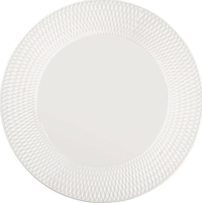 Maxwell & Williams White Basics Diamonds DV0180 Alzatina Rotonda per Torte con Piede, Porcellana Bianca con Motivo Diamante, Diametro 25 cm, Altezza 8 cm, Confezione Regalo, per Dolci, Torte e Cupcake, EAN 9315121829890 - 2