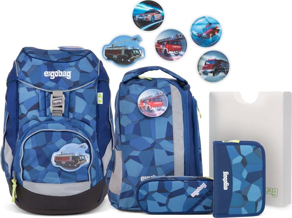 Ergobag Pack CinBärella ERG-SET-004-9B1 Set Scuola 6 Pezzi Rosa Lilla, Zaino Ergonomico 20 L con Sistema Regolabile, Riflettenti e Telaio in Alluminio, Astuccio, Portapenne, Portaquaderni, Zaino Sport e 5 Kletties - 5