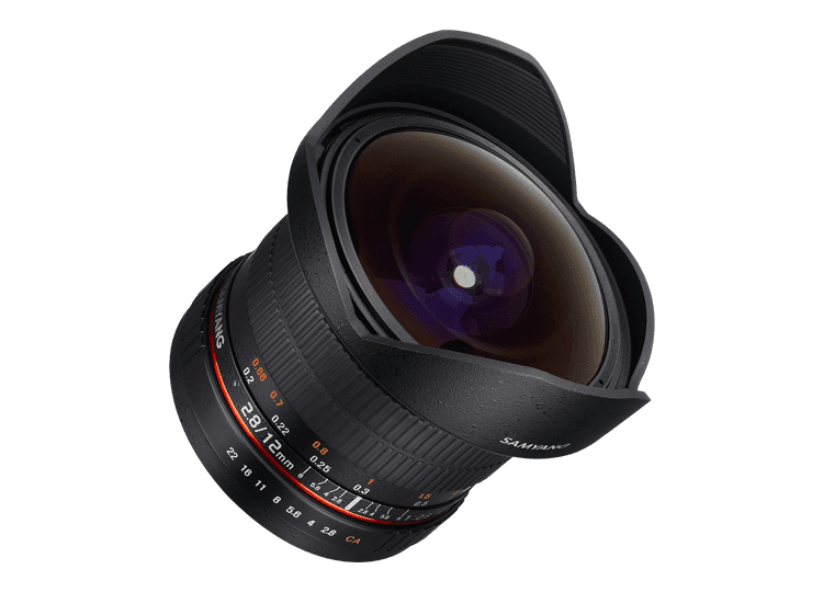 Samyang 12mm F2.8 ED AS NCS, SLR, 12/8, 1,200 cm, Schwarz, 7,730 cm, 9,750 cm | Dimensioni 15.00 × 12.00 × 12.00 cm | Samyang 12 mm F2.8 fisheye per Nikon F AE, messa a fuoco manuale, obiettivo grandangolare nero - 2