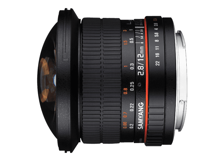 Samyang 12mm F2.8 ED AS NCS, SLR, 12/8, 1,200 cm, Schwarz, 7,730 cm, 9,750 cm | Dimensioni 15.00 × 12.00 × 12.00 cm | Samyang 12 mm F2.8 fisheye per Nikon F AE, messa a fuoco manuale, obiettivo grandangolare nero - 3