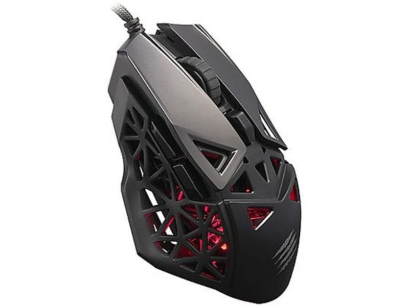 Mad Catz M.O.J.O. M1 MM04DCINBL000-0 Mouse Gaming Ottico Cablato USB per Destrimani, Sensore fino a 12000 DPI, 6 Pulsanti, Peso 70 g, Tecnologia Dakota con Risposta 2 ms, Design Nero, EAN 4897093961242