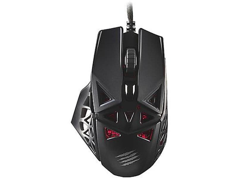 Mad Catz M.O.J.O. M1 MM04DCINBL000-0 Mouse Gaming Ottico Cablato USB per Destrimani, Sensore fino a 12000 DPI, 6 Pulsanti, Peso 70 g, Tecnologia Dakota con Risposta 2 ms, Design Nero, EAN 4897093961242 - 2