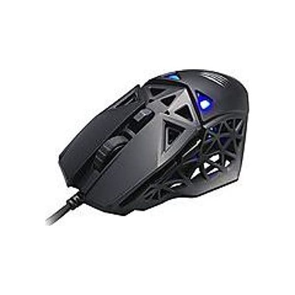 Mad Catz M.O.J.O. M1 MM04DCINBL000-0 Mouse Gaming Ottico Cablato USB per Destrimani, Sensore fino a 12000 DPI, 6 Pulsanti, Peso 70 g, Tecnologia Dakota con Risposta 2 ms, Design Nero, EAN 4897093961242 - 3