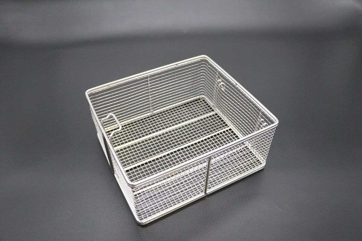 Maxima Cestello per Friggitrice Professionale da 10 Litri con Manico, Ricambio in Metallo per Attrezzature da Cucina, Larghezza 21 cm, Profondità 20 cm, Altezza 10 cm, Accessorio per Frittura, EAN 8720365347795 - 2