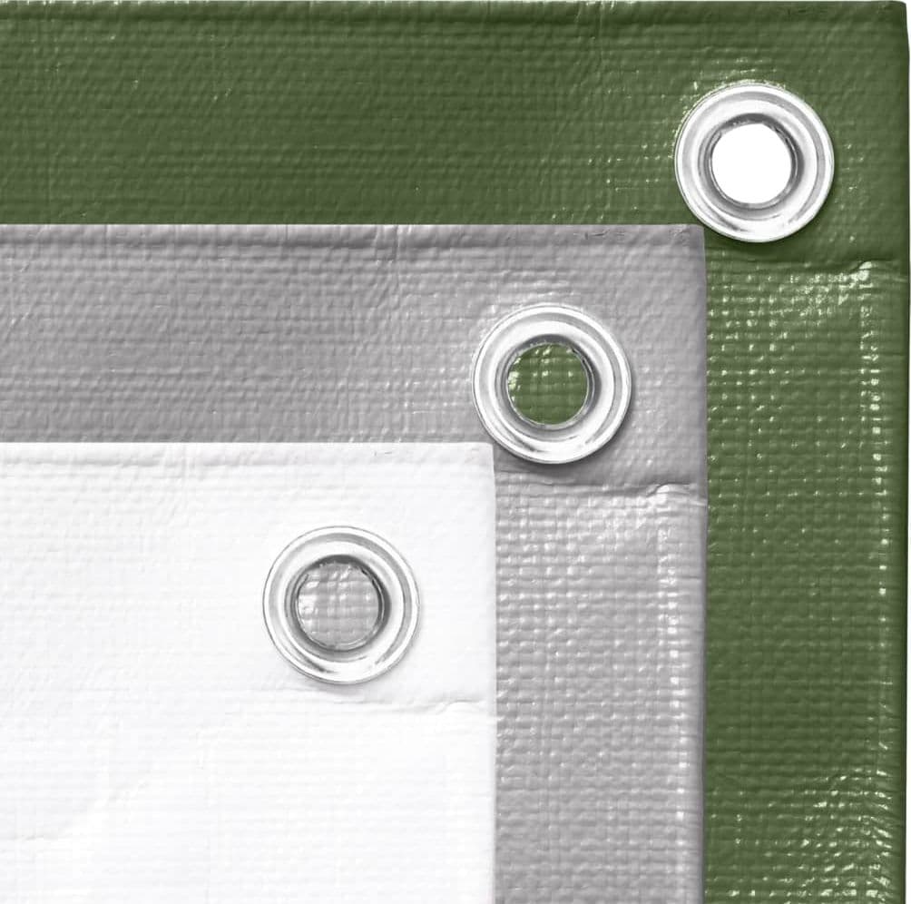 vidaXL 151509 Telone Grigio 6 × 12 m in Polietilene HDPE da 260 g/m², Robusto e Resistente all’Acqua, Occhielli in Alluminio ogni 50 cm su Angoli e Bordi, per Mobili da Giardino, Materiali da Costruzione, Coperture Temporanee e Campeggio - 5
