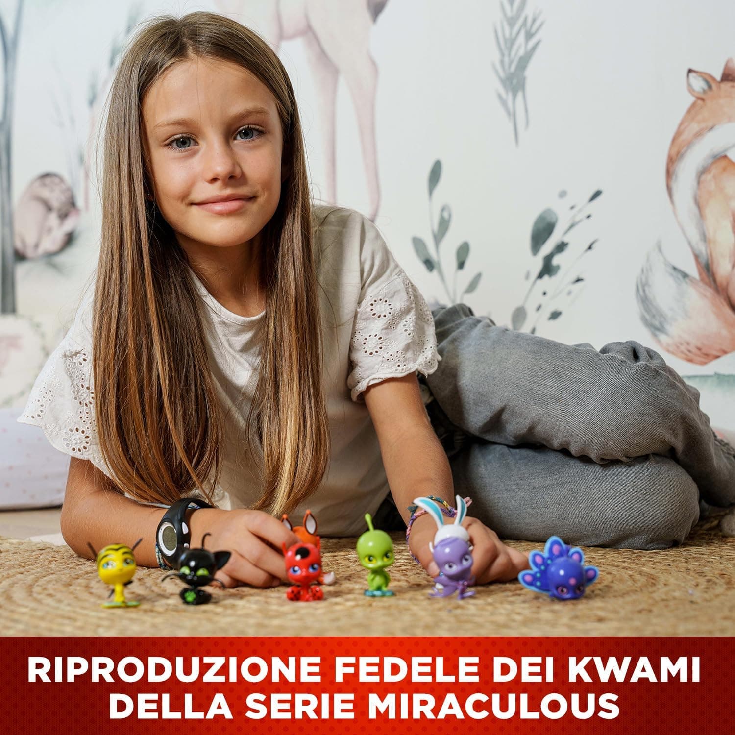 Bandai Miraculous Pack 8 Figurine Kwami da Collezione, Mini Personaggi Magici della Serie Animata Ladybug con Tikki, Plagg e Altri Kwami, Set per Ricreare Scene e Inventare Storie, Adatto al Gioco e alla Decorazione della Cameretta - 4