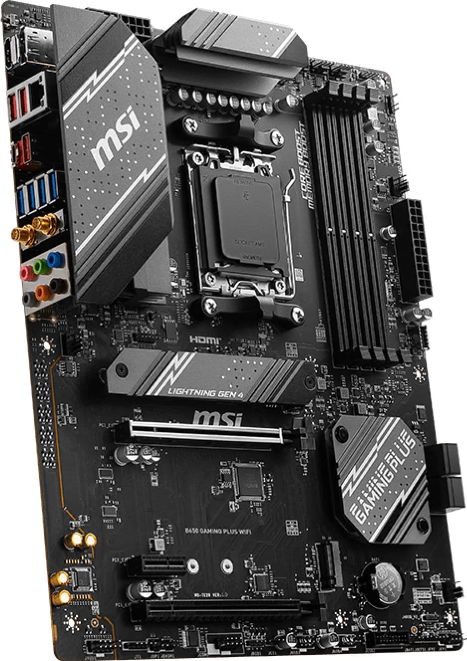 MSI B650 GAMING PLUS WIFI 7E26-001R Scheda Madre ATX AMD B650 Socket AM5, DDR5, Wi-Fi 6E, Bluetooth 5.3, LAN 2.5G | Processori compatibili: AMD Ryzen 7000 Series | Tipi di memoria supportati: DDR5-SDRAM - 3