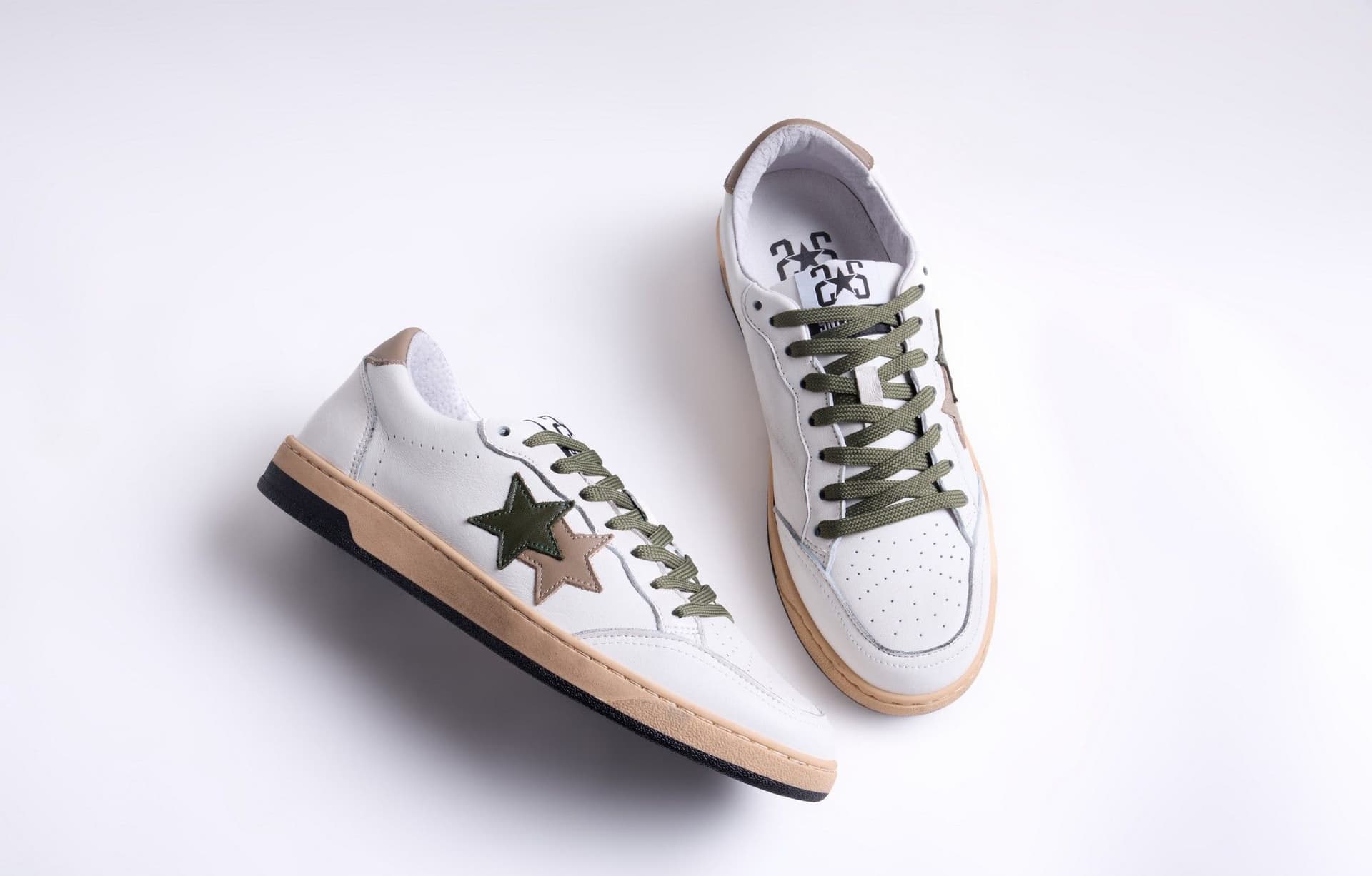 2Star sneakers uomo Week bianco-taupe-green 2SU5239 227 - 4