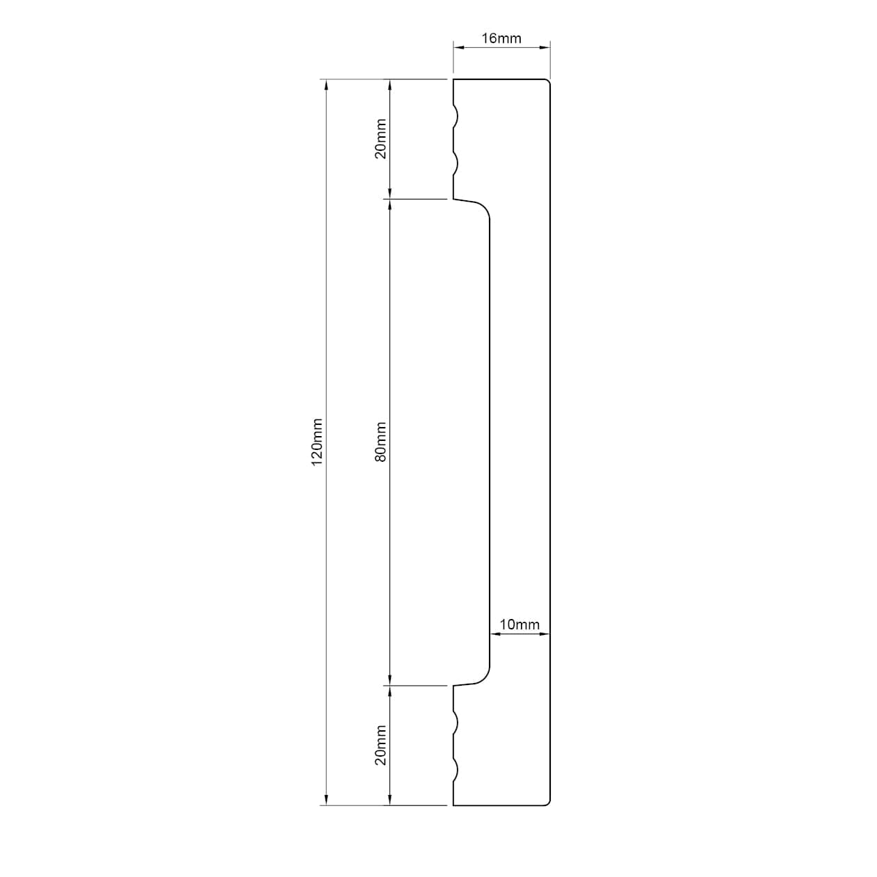 Cornice per Esterno in Polimero HPS 120x16x2500 mm – JH16 – Venduta al Metro Lineare - 6