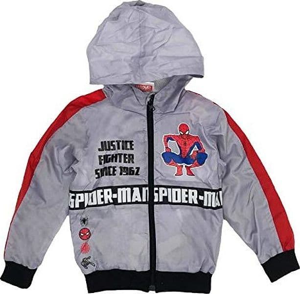 Giacca a Vento Bambino Spiderman 3 4 6 8 Anni - 3