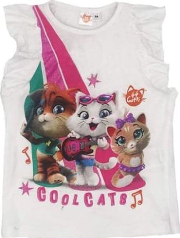 T-shirt 44 gatti bambina misura da 2 a 8 anni - 2