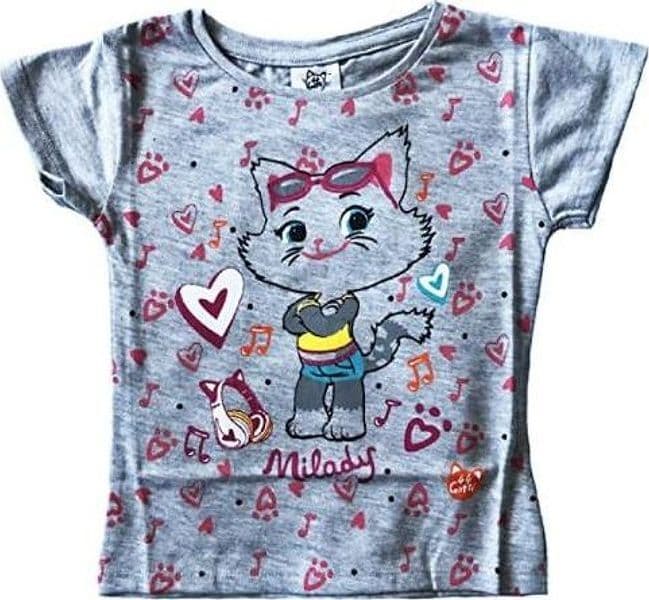 T-shirt 44 gatti bambina misura da 2 a 8 anni - 4