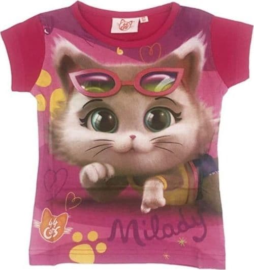 T-shirt 44 gatti bambina misura da 2 a 8 anni - 5