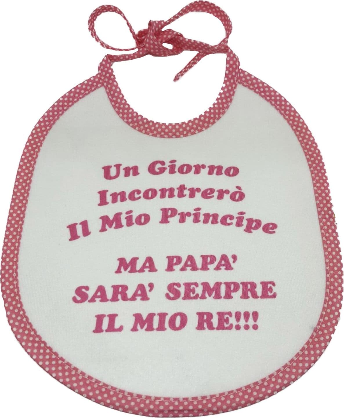 Bavaglini con scritte simpatiche bimbo bimba Made in Italy - 2
