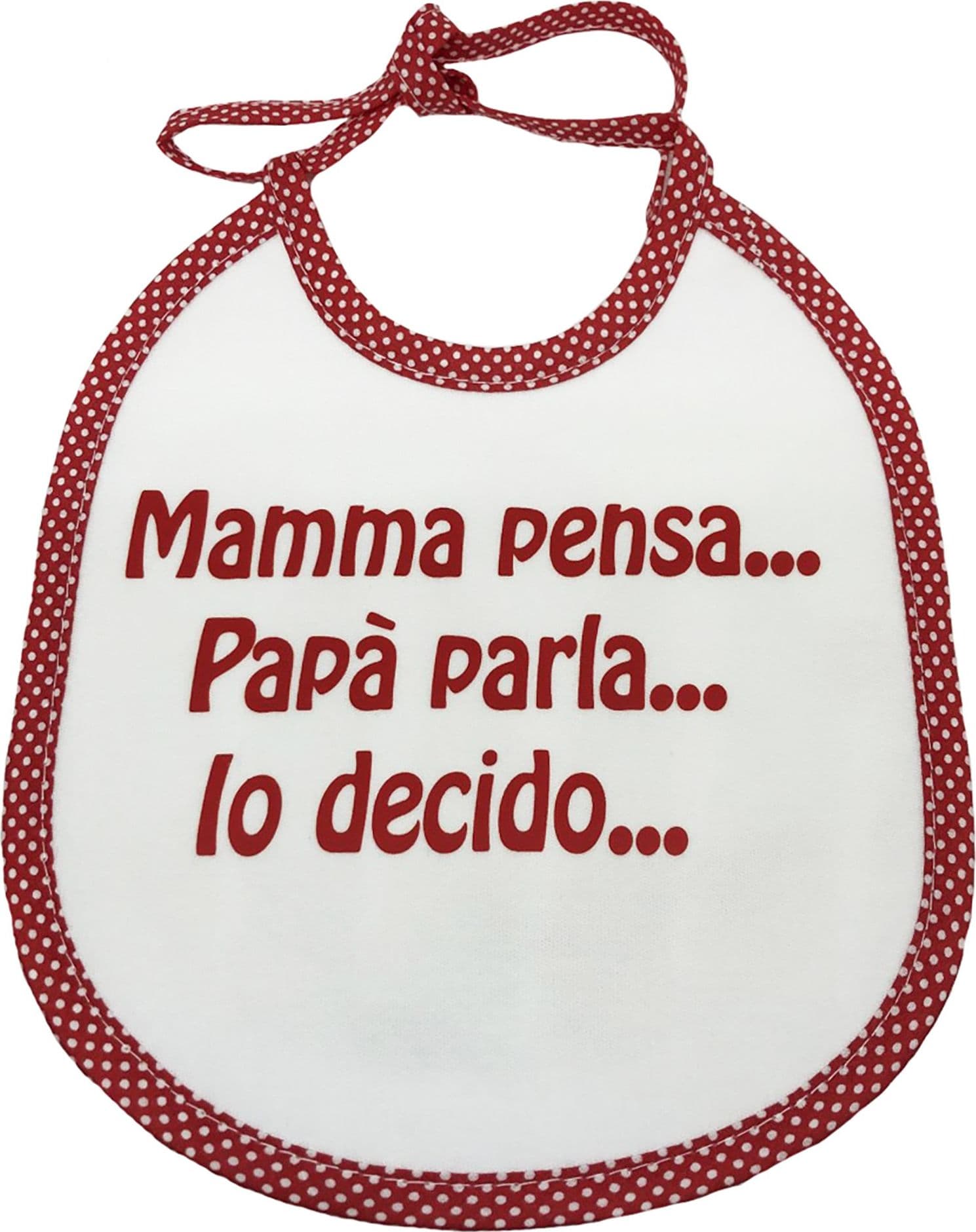 Bavaglini con scritte simpatiche bimbo bimba Made in Italy - 11