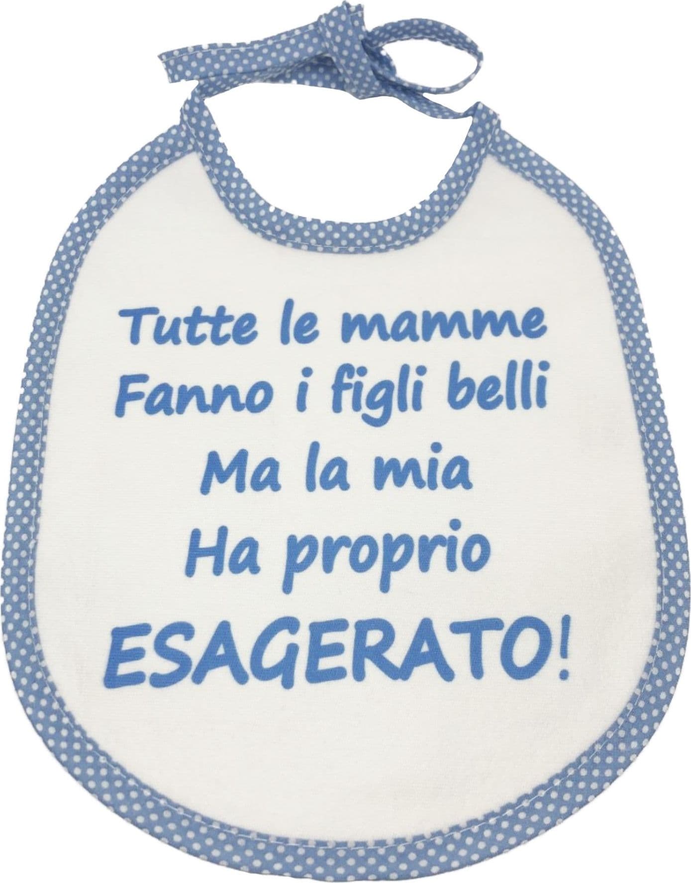 Bavaglini con scritte simpatiche bimbo bimba Made in Italy - 3