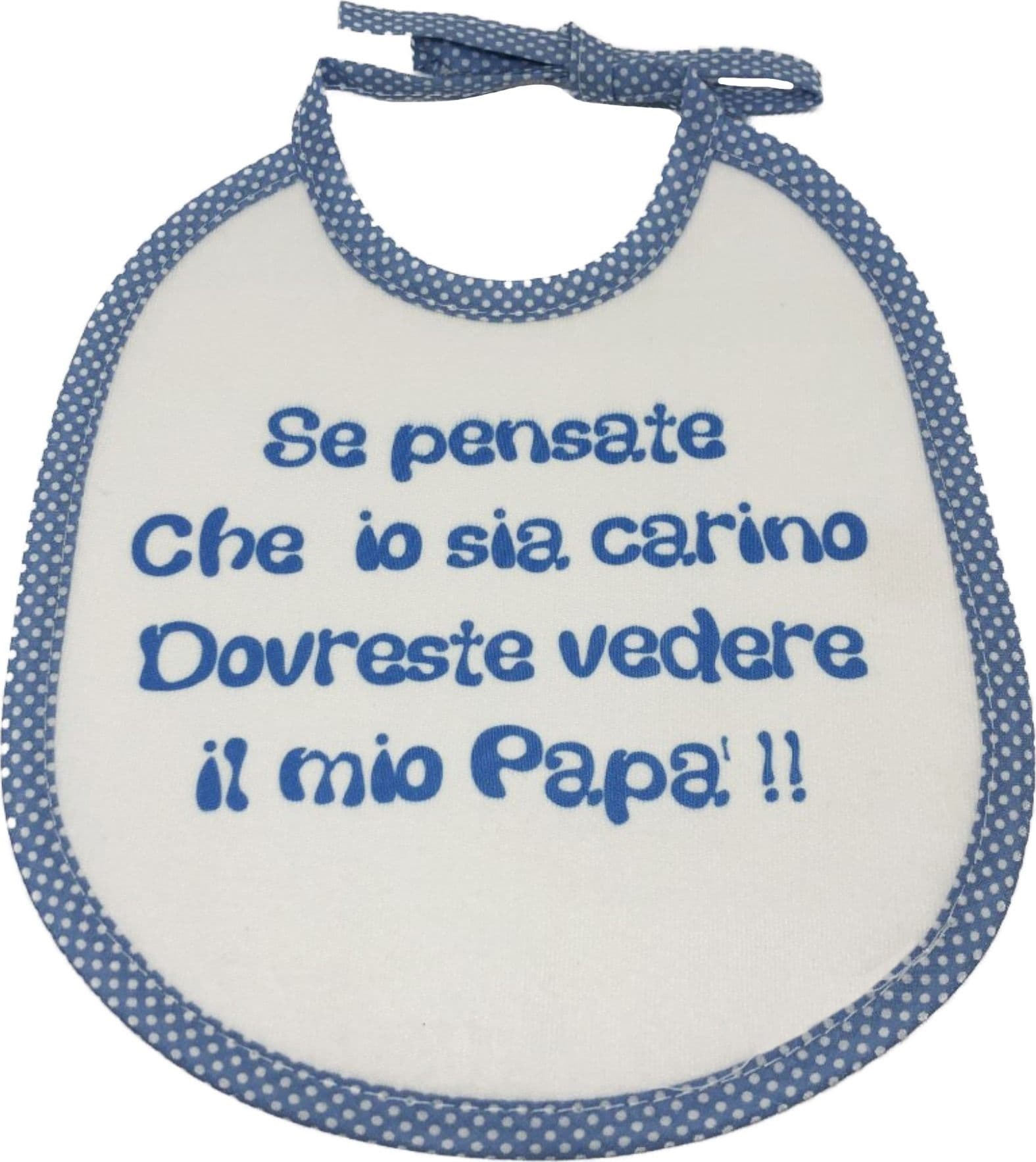 Bavaglini con scritte simpatiche bimbo bimba Made in Italy - 7
