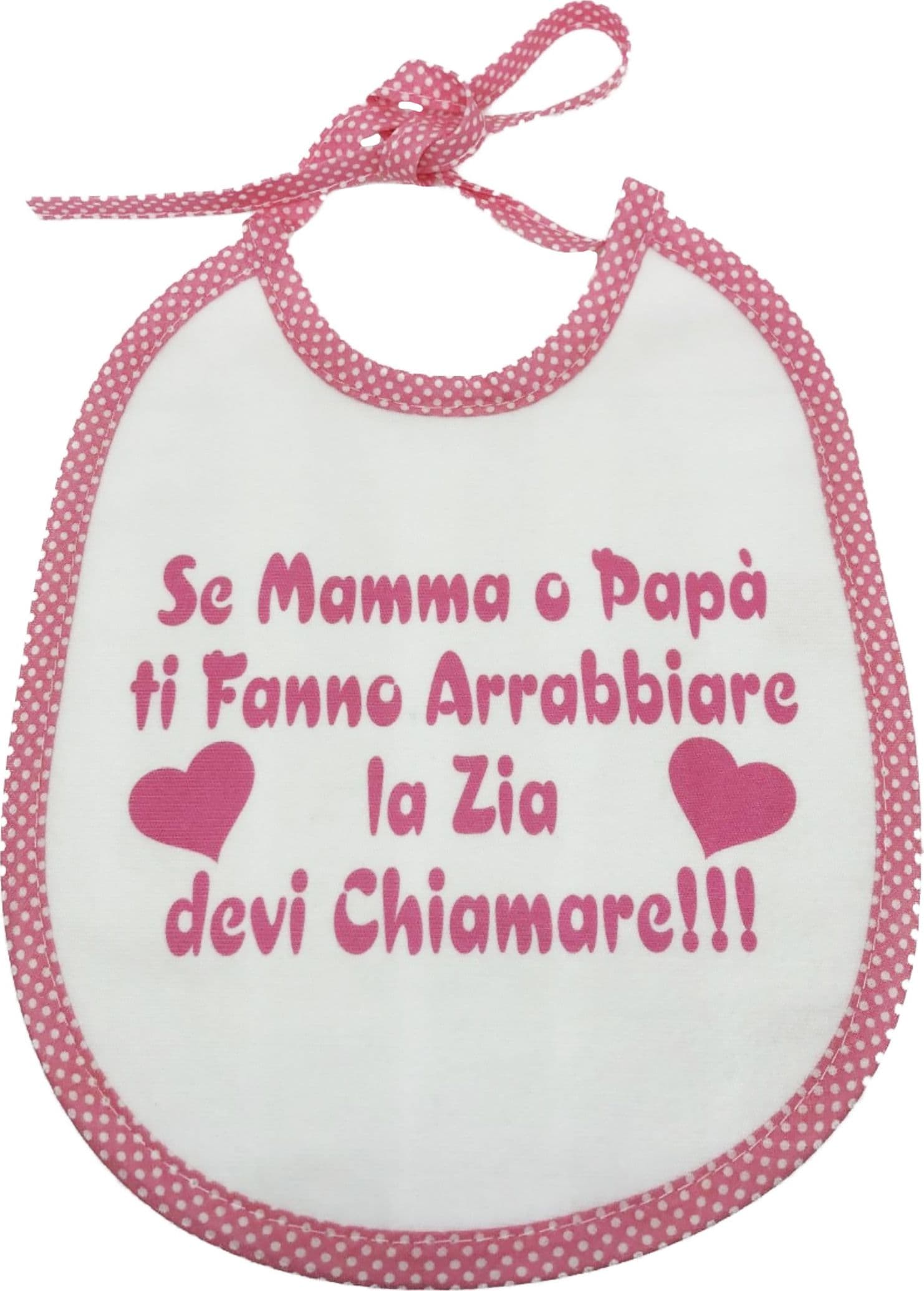 Bavaglini con scritte simpatiche bimbo bimba Made in Italy - 9