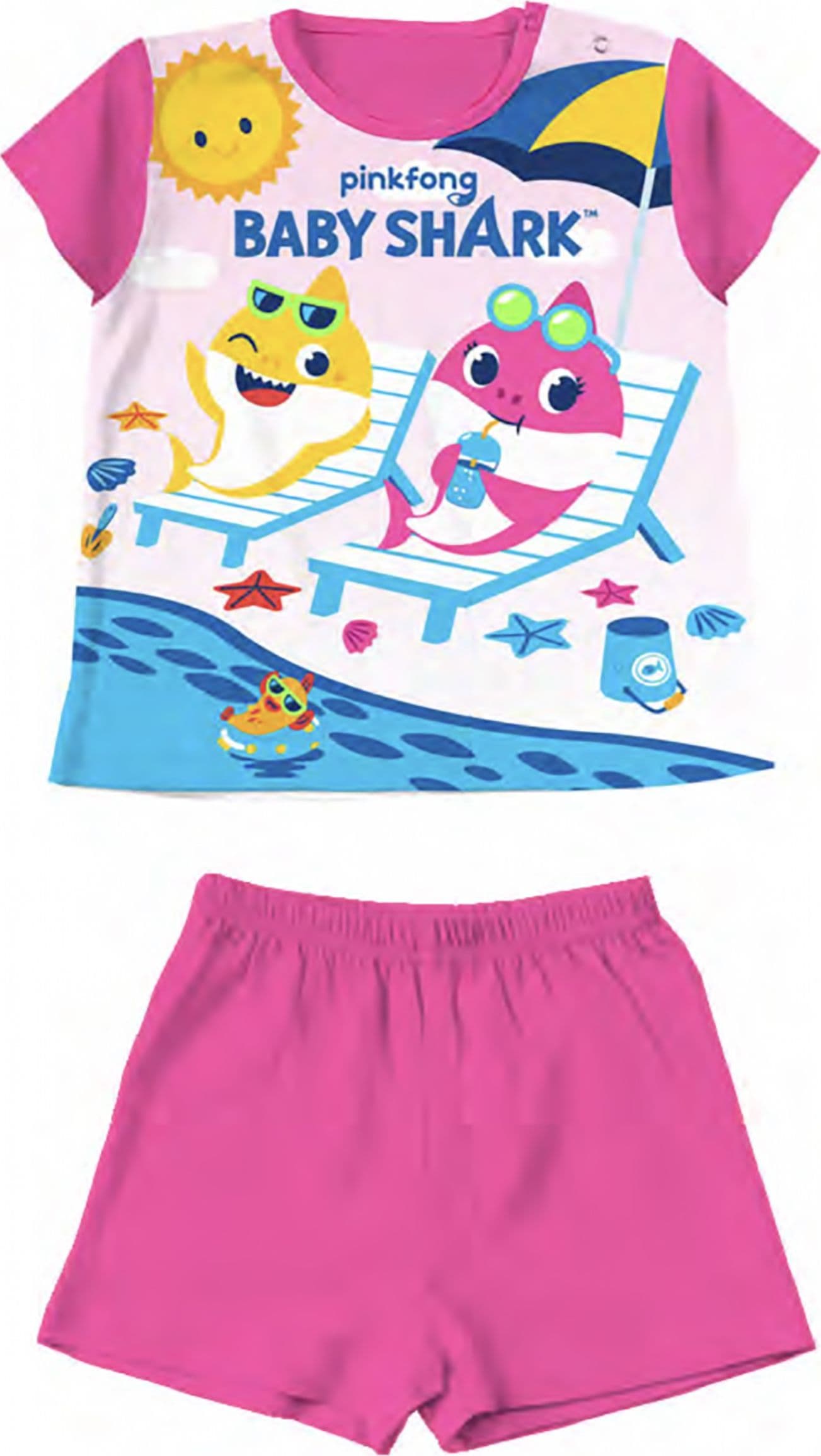 Pigiama Baby Shark da 12 a 30 Mesi