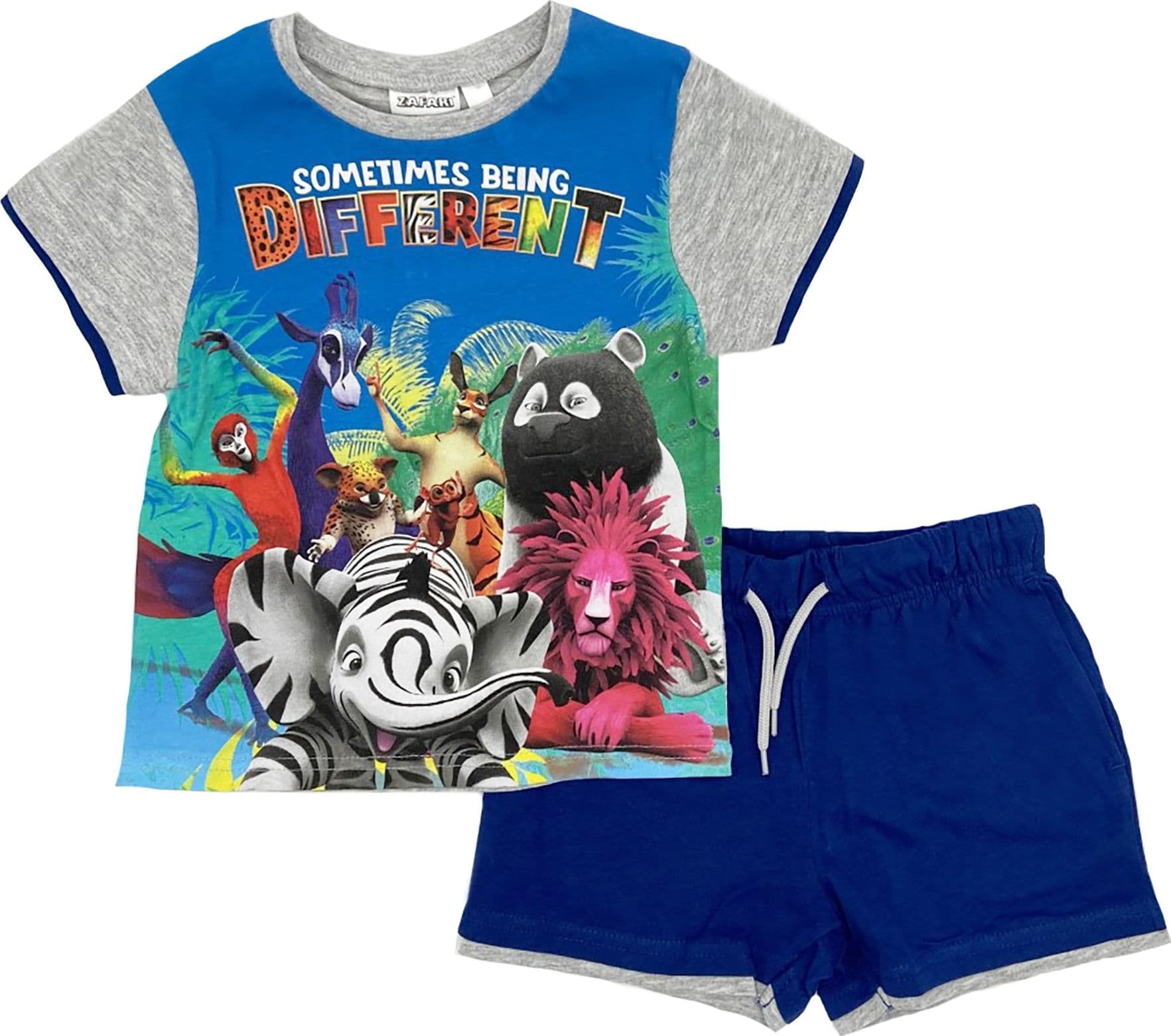 N. 2 Completi bambino Safari Maglietta con pantaloncini da 3 a 6 anni - 2