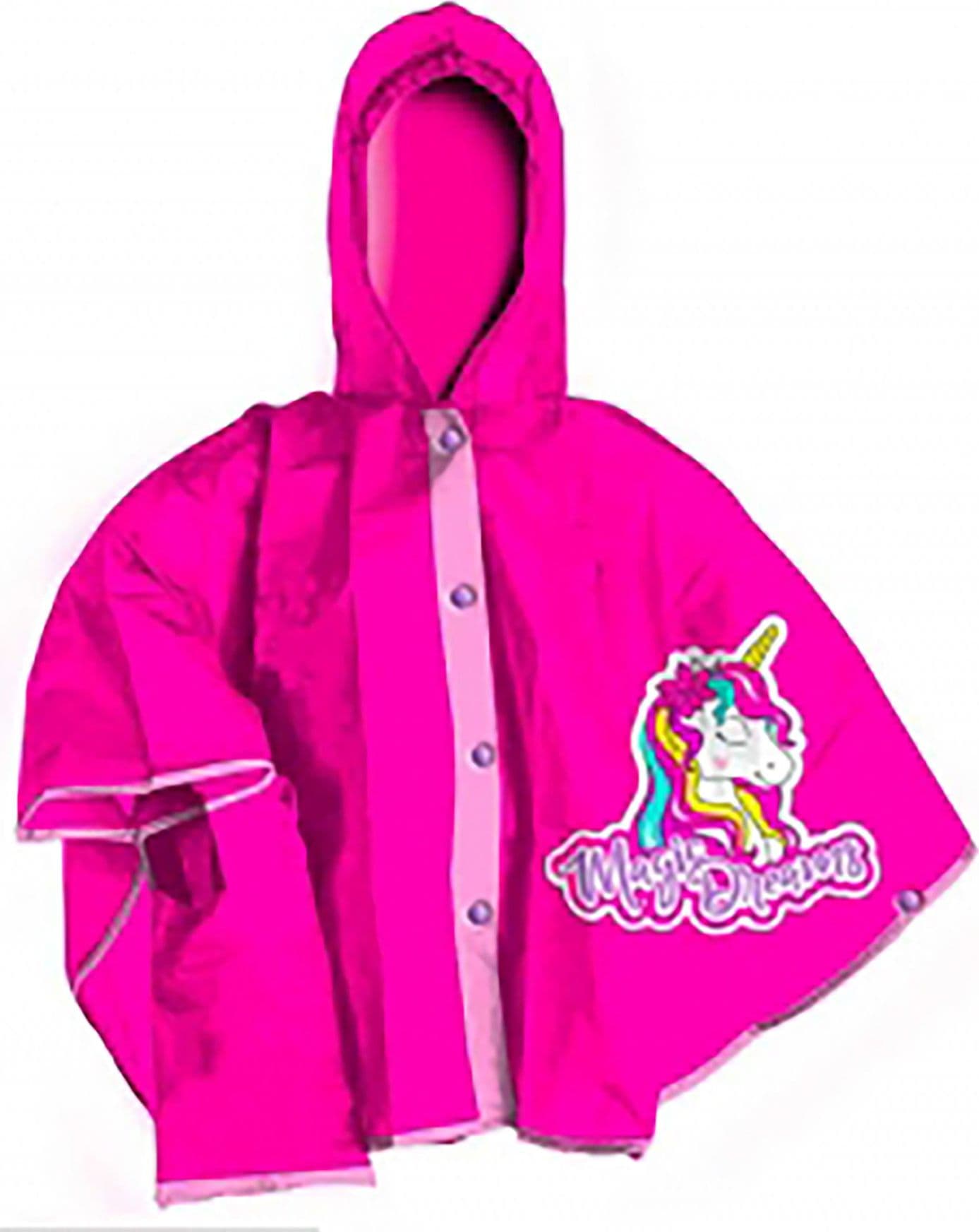 Mantellina  Unicorno rainbow pioggia misure 3-4 anni 5-6 anni 7-8 anni