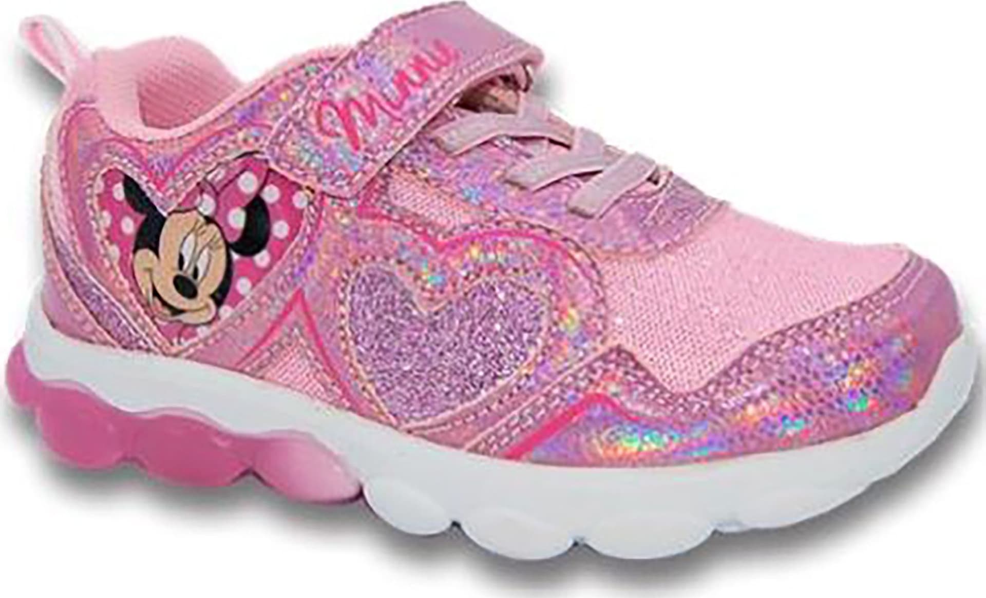 Scarpe Minnie con luci Bambina dal 24 al 32 Rosa Disney