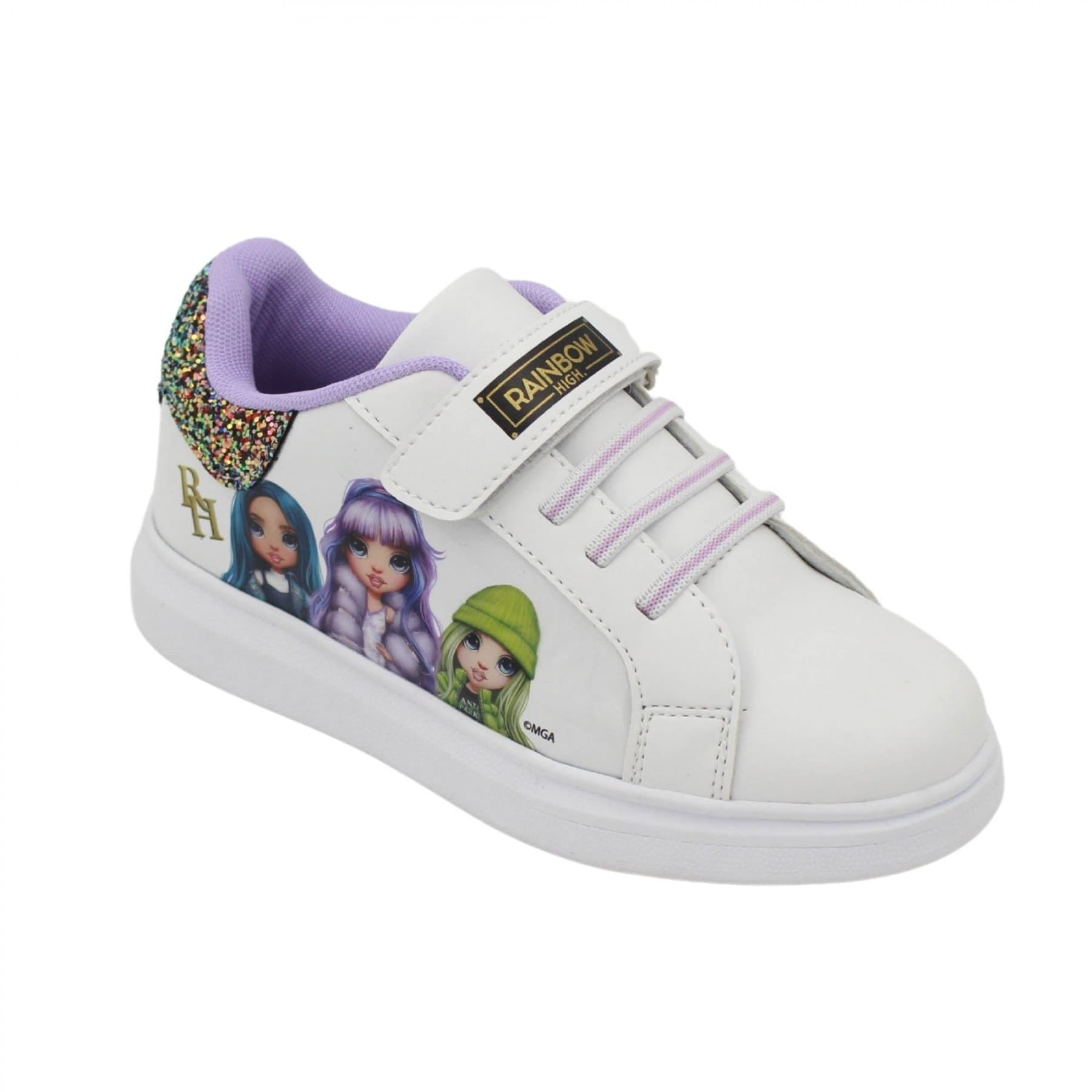 Scarpe Rainbow High Bianco Numeri dal 25 al 32 novità Omaggio Due pennarelli - 2