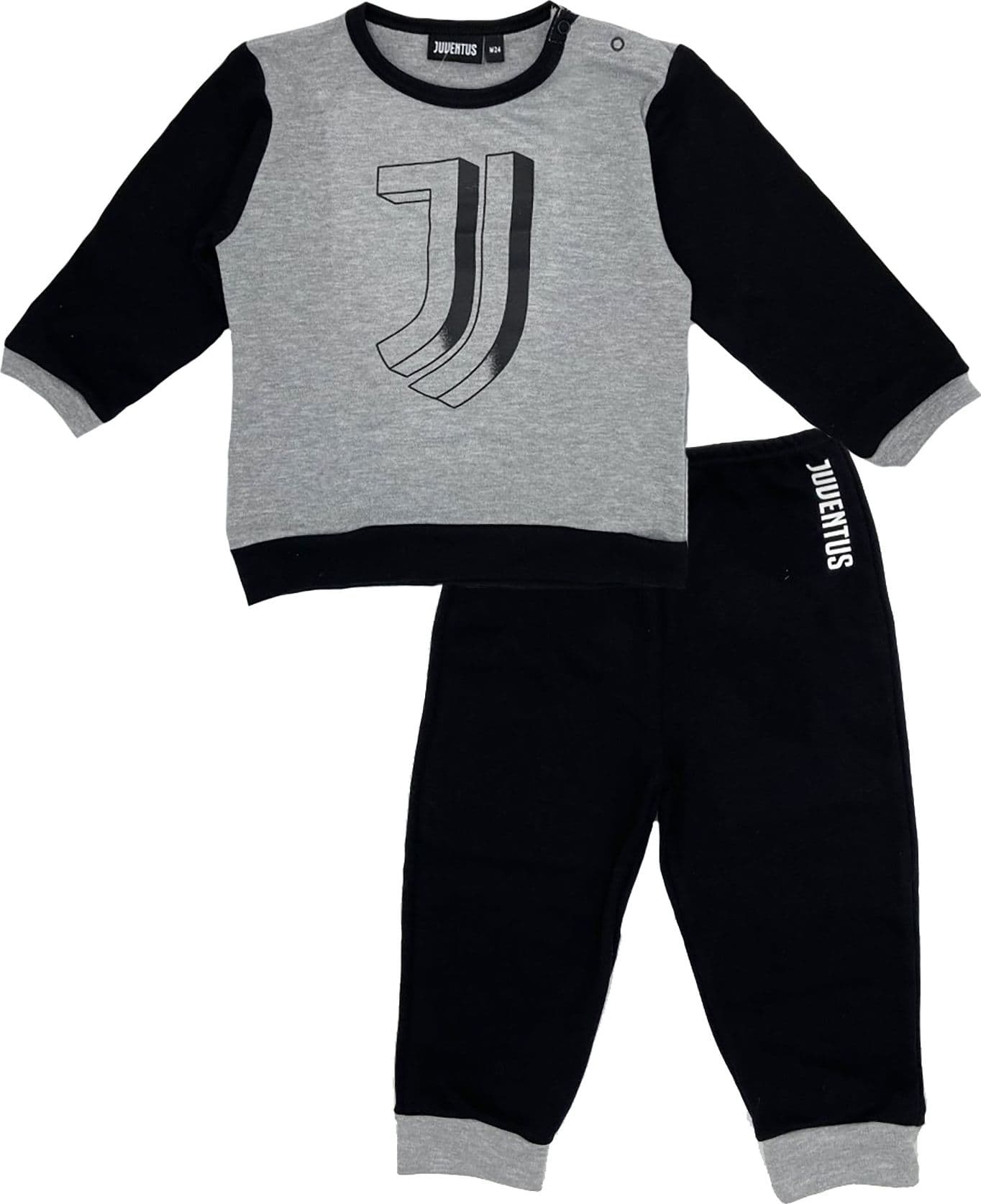 Pigiama Juventus bambino da 9 a 30 mesi autunno inverno
