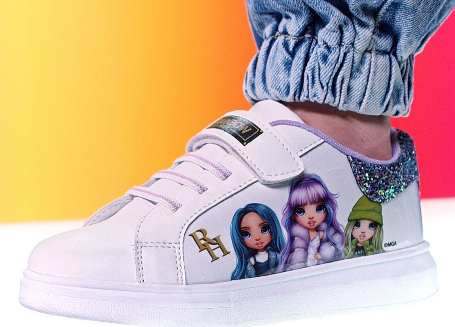 Scarpe Rainbow High Platino e Violette Numeri dal 25 al 32 novità Omaggio Due pennarelli - 2