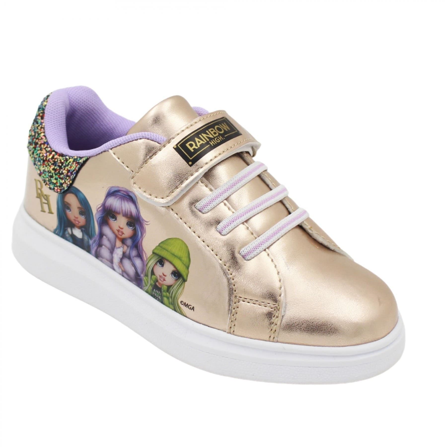 Scarpe Rainbow High Platino e Violette Numeri dal 25 al 32 novità Omaggio Due pennarelli - 5