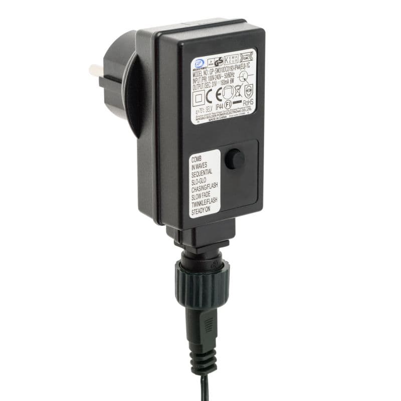 Catena Minilucciole 200 Led Luce Bianca Lunghezza 10 Metri 8 Giochi Di Luce Lotti - 3