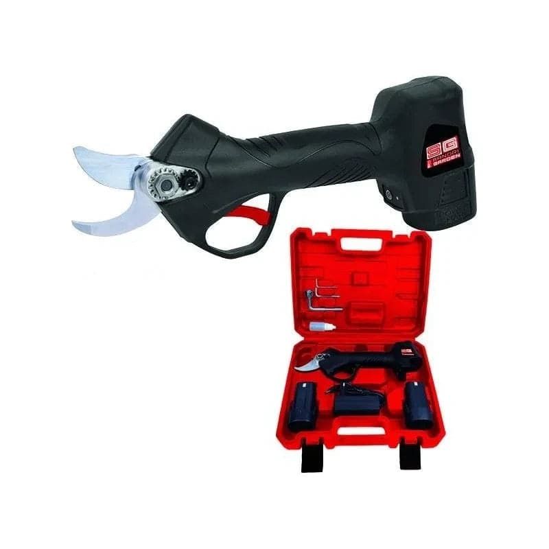 Forbice elettrica da potatura 25 mm – 2 batterie 16,8 V – Valigetta inclusa SANDRIGARDEN