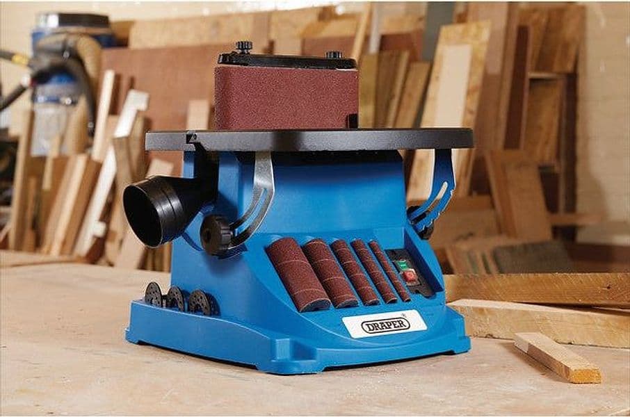 Levigatrice a nastro e mandrino oscillante da 230V, 450W Draper Tools - 3