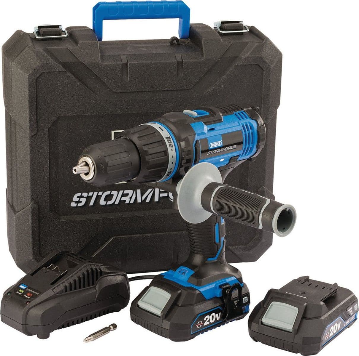 Trapano combinato Draper Storm Force® 20V, 2 batterie da 2,0Ah, 1 caricatore Draper Tools - 2