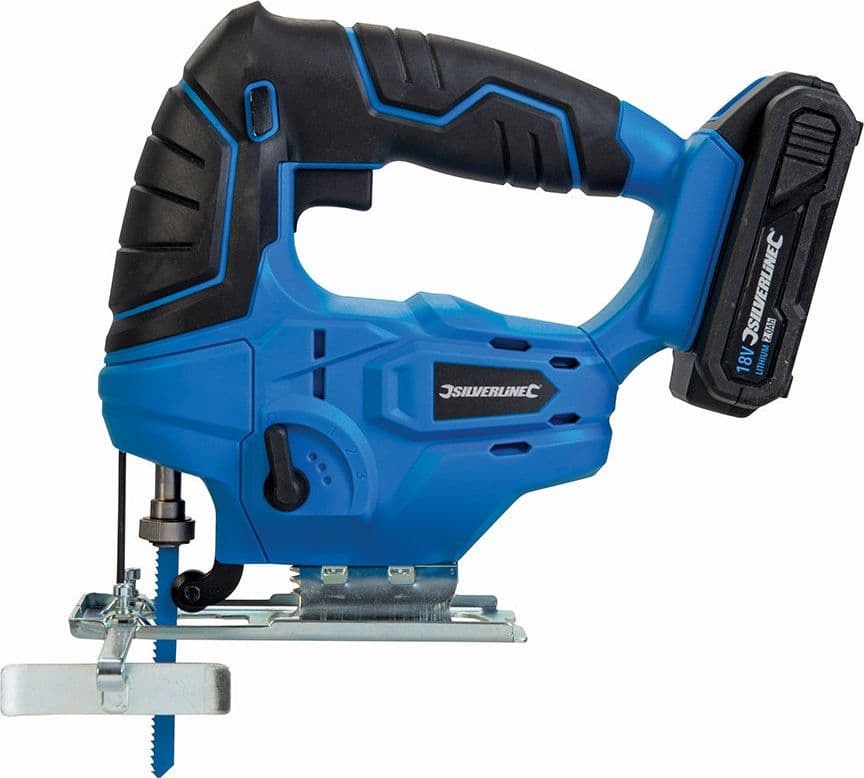 Silverline 947242 seghetto alternato  da 18 V, 1 batteria agli ioni di litio da 2,0 Ah - 2