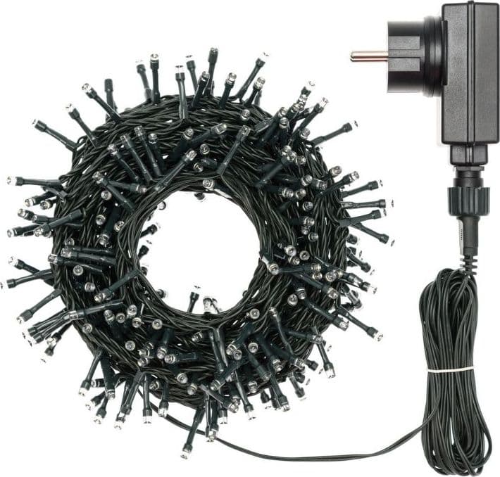 Catena Minilucciole 200 Led Luce Calda 10 Metri Controller 8 Modalità Lotti - 2