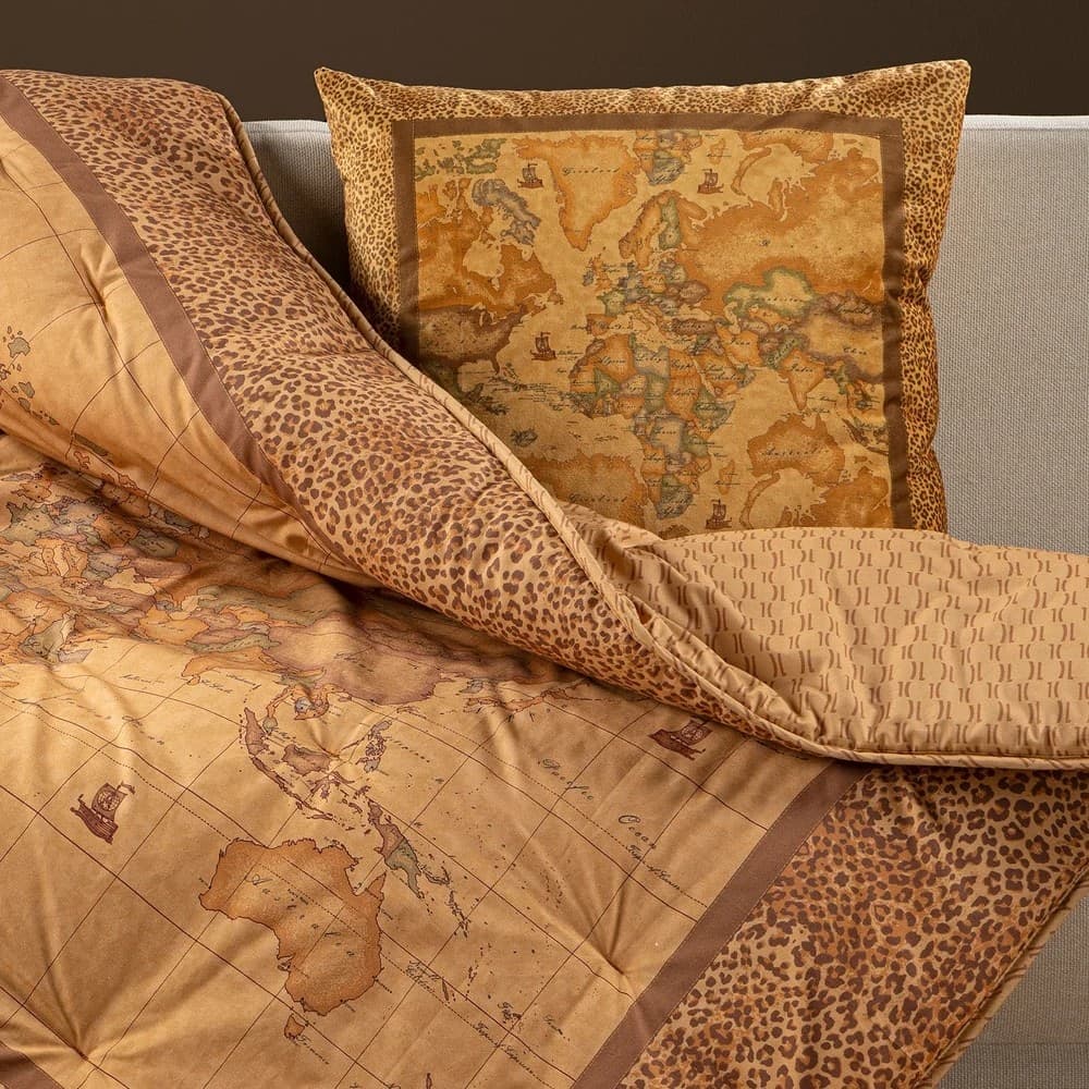 Scaldotto Geo Leopard ! Alviero Martini 130x170 – Plaid in Cotone Pettinato - 3