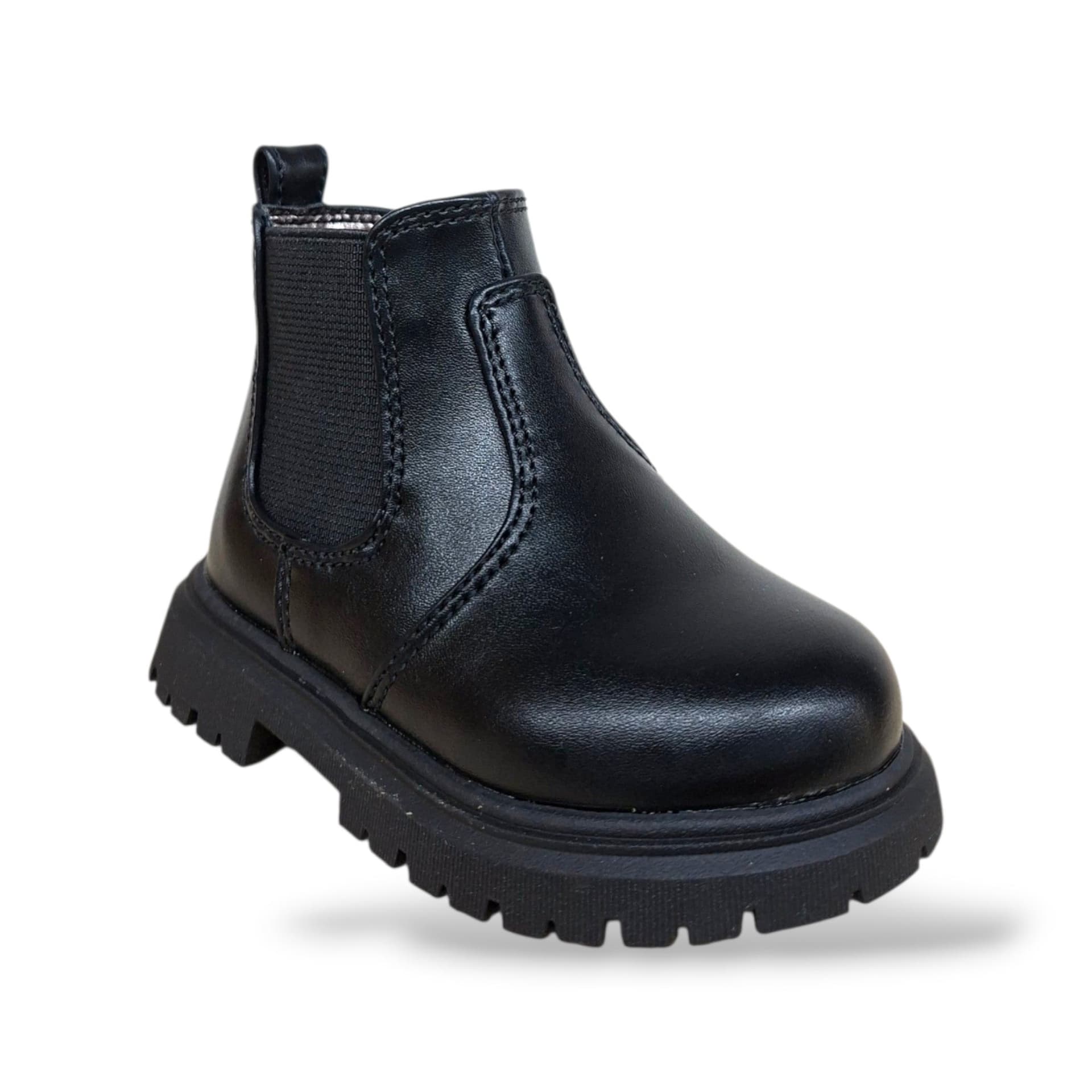 Cult Martin Stivaletto Bambini Nero | Taglia 20-26 | Pelle Lacci Zip Laterale | Unisex | Scarpetteria Gica - 2