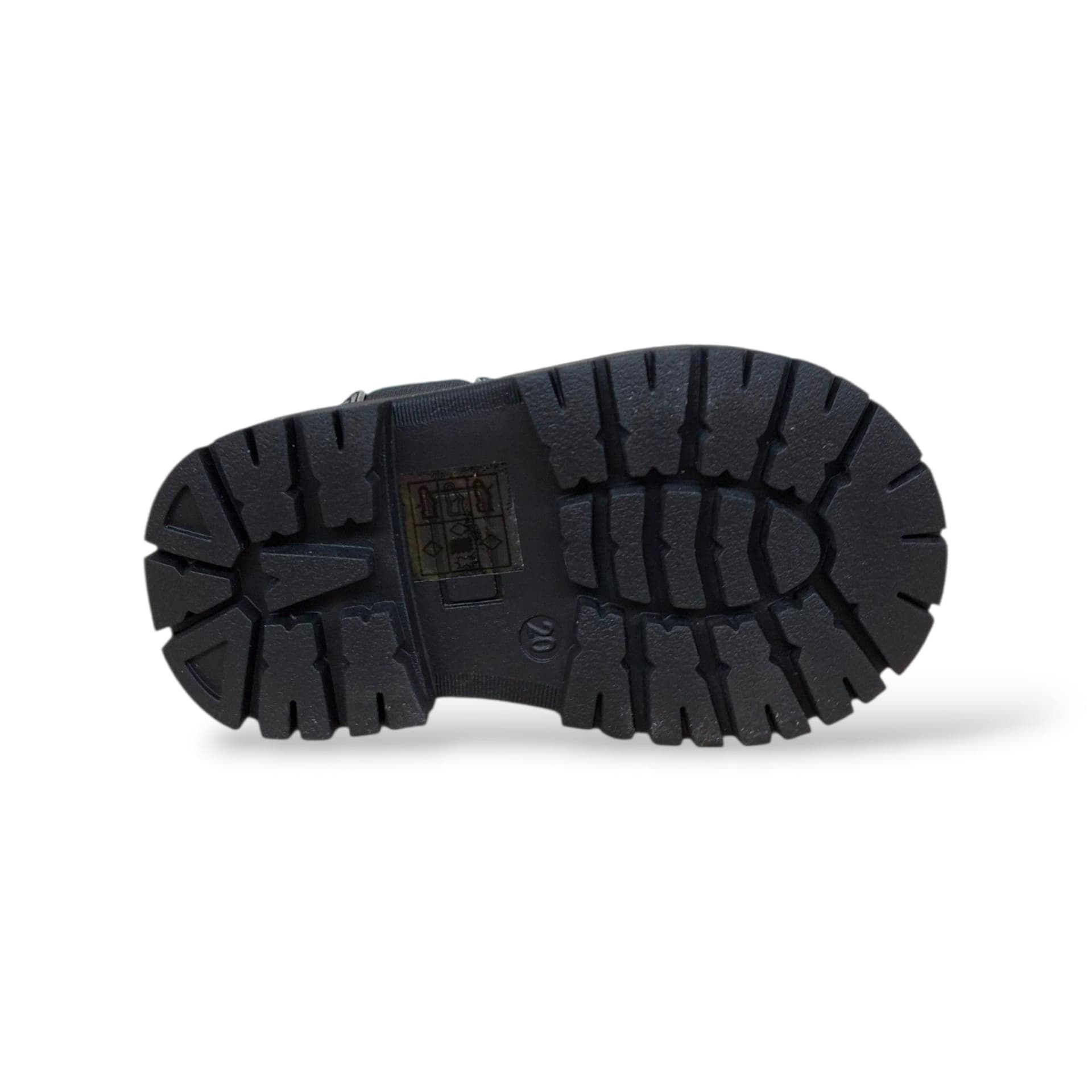 Cult Martin Stivaletto Bambini Nero | Taglia 20-26 | Pelle Lacci Zip Laterale | Unisex | Scarpetteria Gica - 5