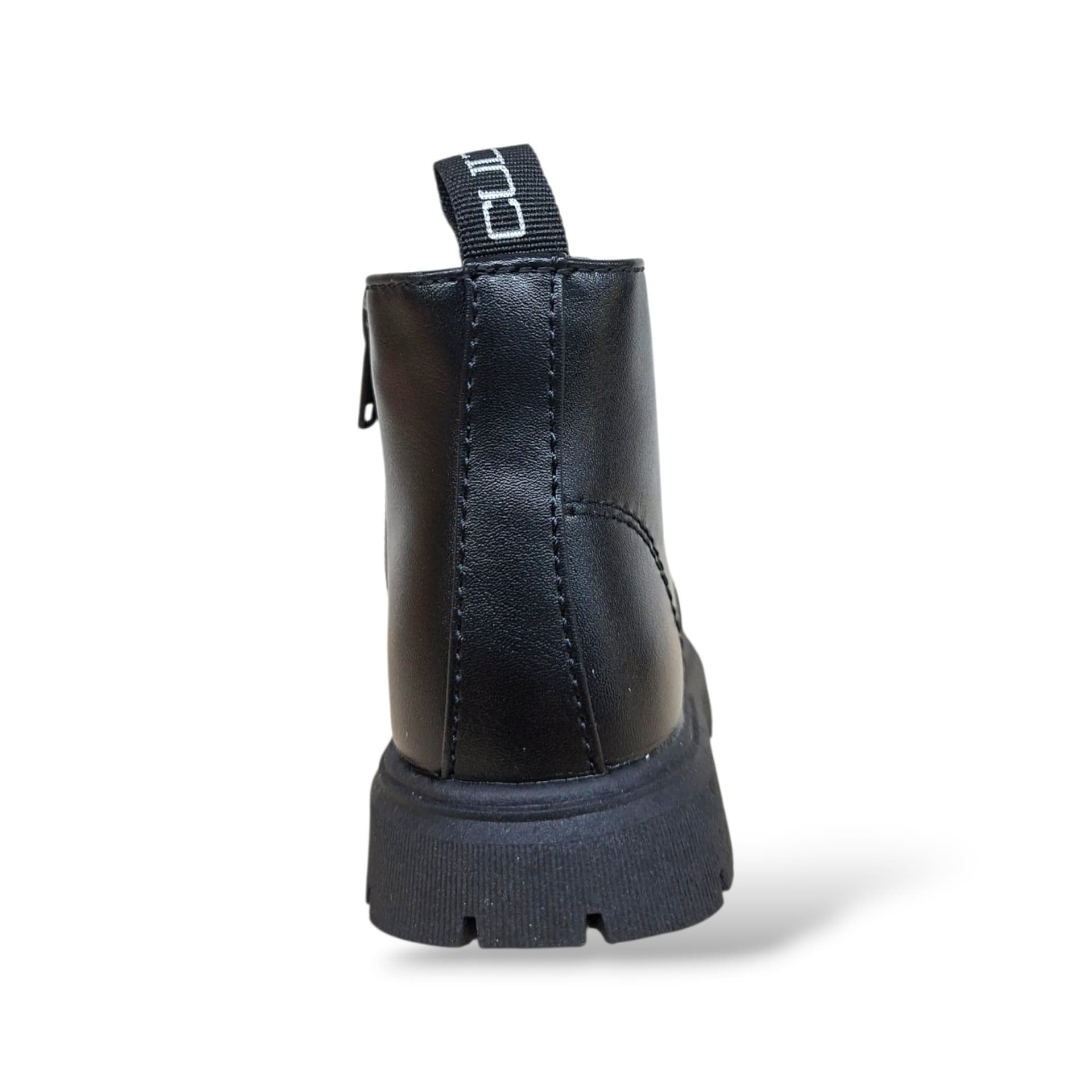 Cult Martin Anfibio Bambini Unisex Nero | Taglia 20-26 | Pelle Lacci Zip Laterale | Scarpetteria Gica - 3
