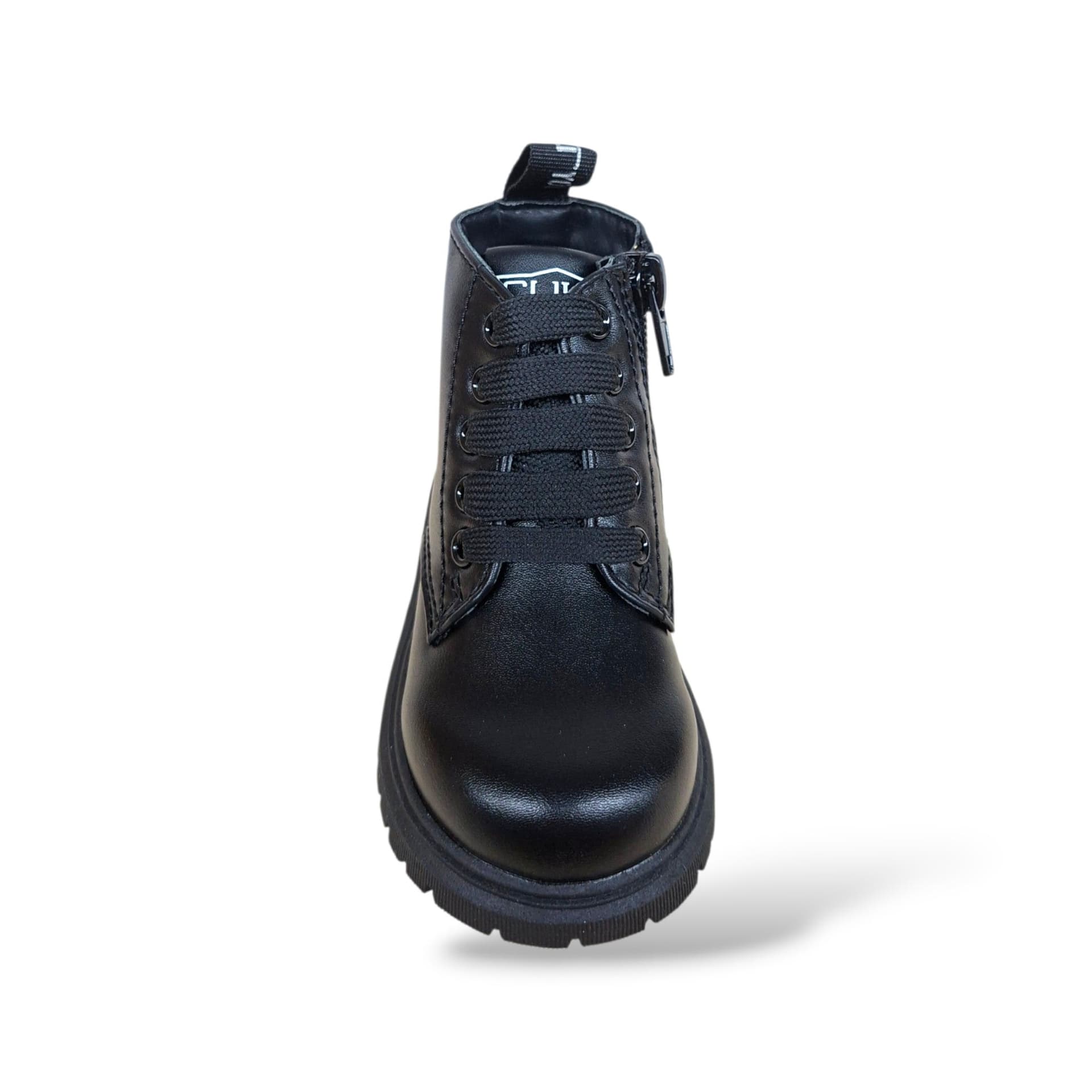 Cult Martin Anfibio Bambini Unisex Nero | Taglia 20-26 | Pelle Lacci Zip Laterale | Scarpetteria Gica - 4