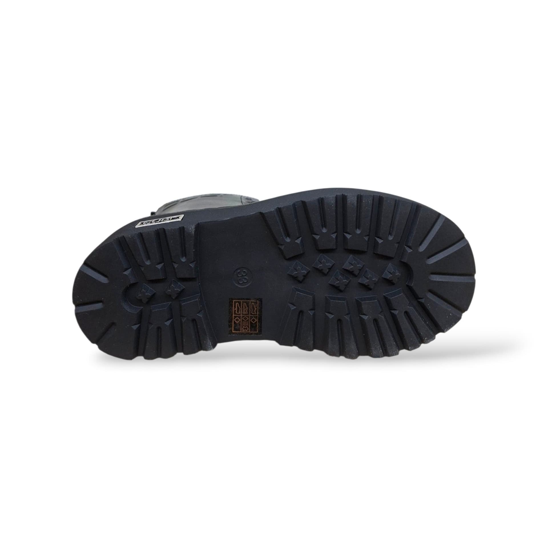 Cult Martin Anfibio Bambine Ragazze Nero | Taglia 33-40 | Pelle Lacci Zip Laterale | Scarpetteria Gica - 5