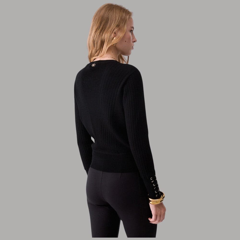 Maglia Liu Jo TF6080MS63L con stringhe sui polsi - 3