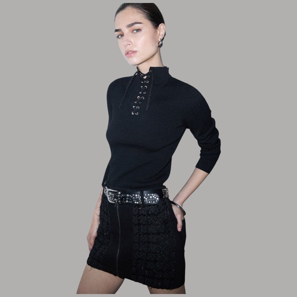 Maglia Liu Jo TF6082MS63L con stringa frontale e maniche lunghe - 3