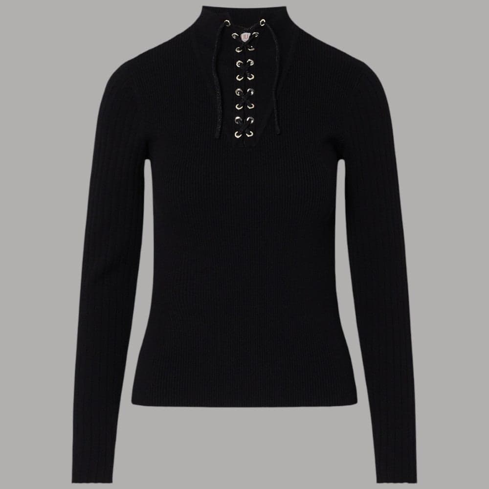 Maglia Liu Jo TF6082MS63L con stringa frontale e maniche lunghe - 7