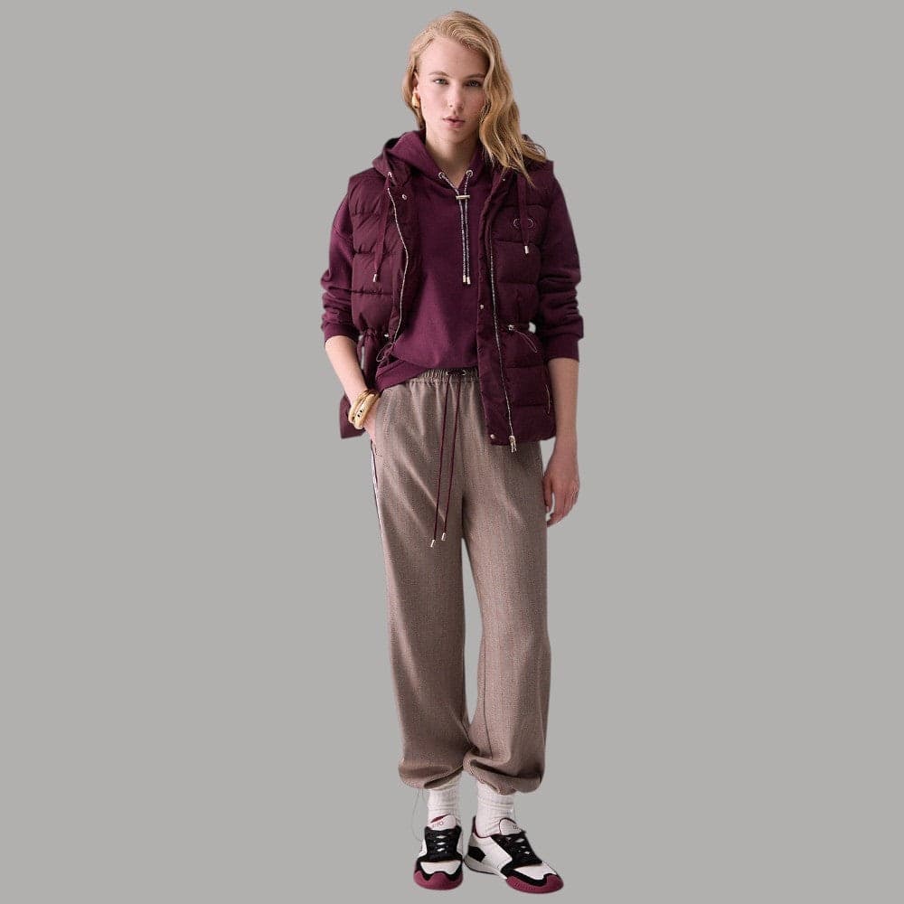 Pantaloni Liu Jo TF6148T692A regular fit con coulisse regolabile - 6