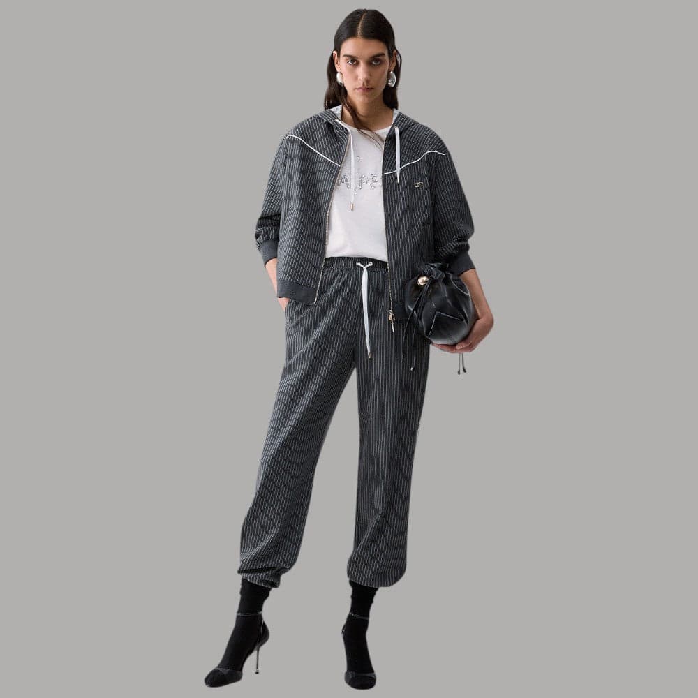 Felpa Liu Jo TF6200T691A con cappuccio e dettaglio in pizzo - 5